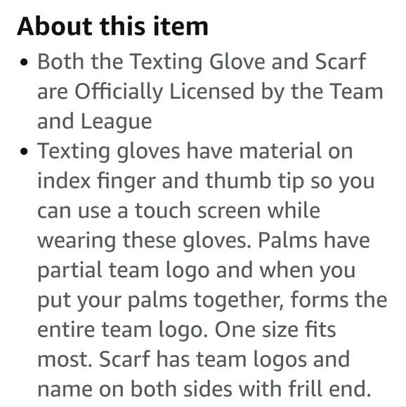 Cincinnati Bengals Scarf and Gloves Set. NWT. - Picture 6 of 6